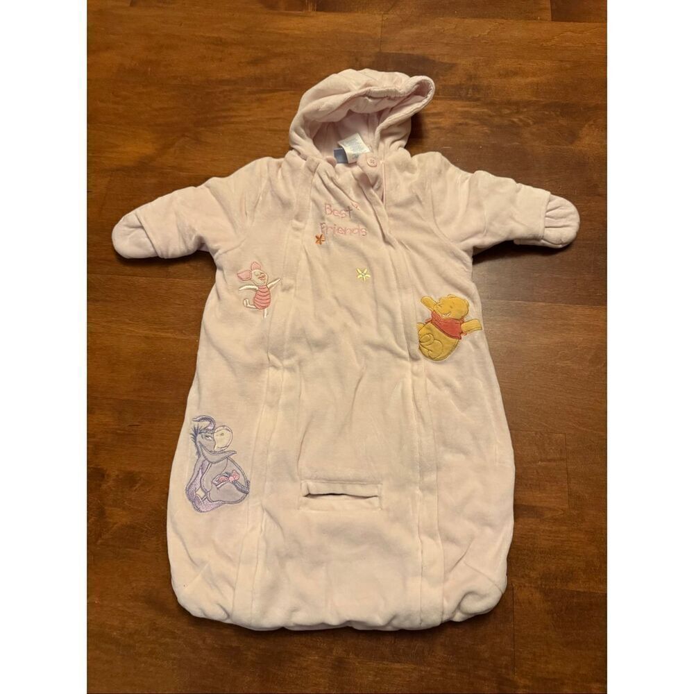 Vintage baby Disney Winnie the Pooh bunting/snowsuit one size